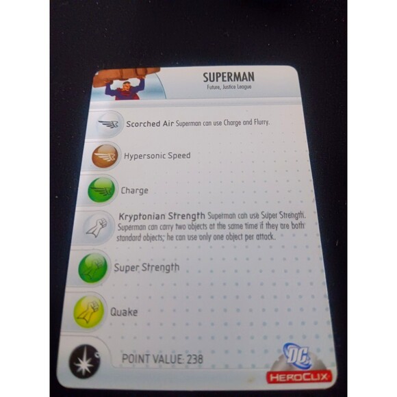 Heroclix Crisis set Superman (Kingdom Come) #105 Chase figure w/card 2008 - Picture 2 of 6